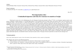 Post-deportation risks: Criminalized departure and risks for