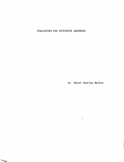 evaluators for attribute grammars