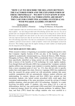 how can we describe the relation between the factored form and the