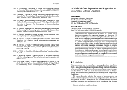 A Model of Gene Expression and Regulation in an
