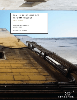 Family Relations Act Reform Project