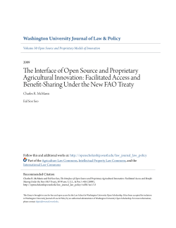 The Interface of Open Source and Proprietary Agricultural Innovation