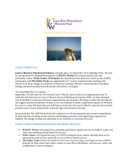 LKW Fund Spring Newsletter 2016