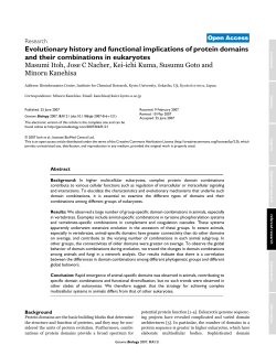 Evolutionary history and functional implications of protein domains