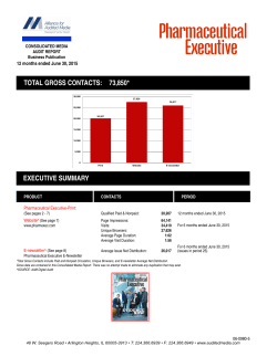 total gross contacts - Pharmaceutical Executive