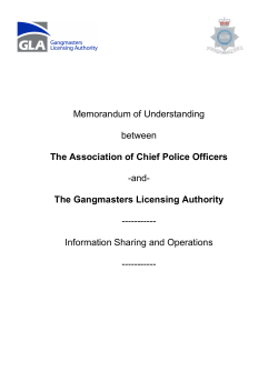 Memorandum of Understanding
