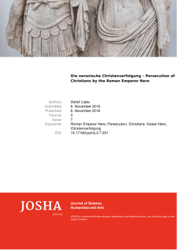 Die neronische Christenverfolgung &ndash; Persecution of Christians by
