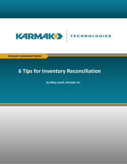 6 Tips for Inventory Reconciliation