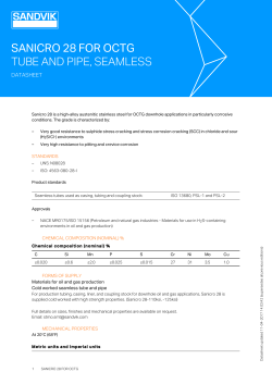 as PDF - Sandvik Materials Technology