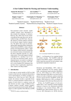 A Fast Unified Model for Parsing and Sentence Understanding
