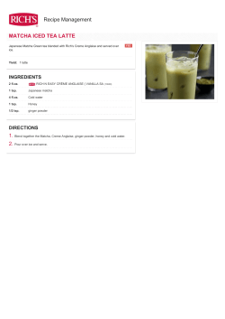 matcha iced tea latte