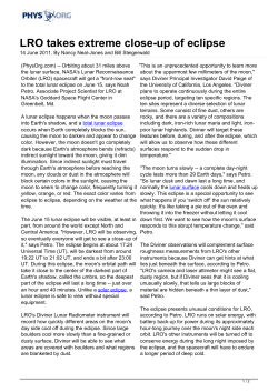 LRO takes extreme close-up of eclipse