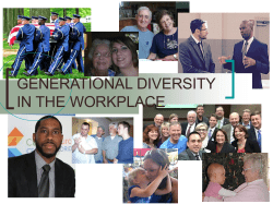 GENERATIONS IN THE WORKPLACE