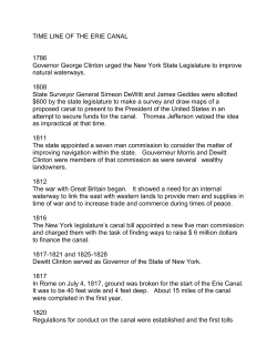 Erie Canal Long Timeline - Camillus Erie Canal Park