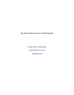 1 The Death of Nature in the Era of Global Warming