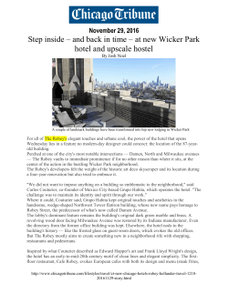 Step inside &ndash; and back in time &ndash; at new Wicker Park