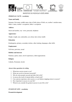 Formulář inovovaného předmětu