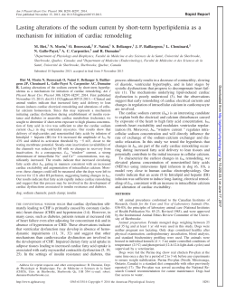 Lasting alterations of the sodium current by short-term - AJP