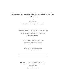 Intersecting Red and Blue Line Segments in Optimal