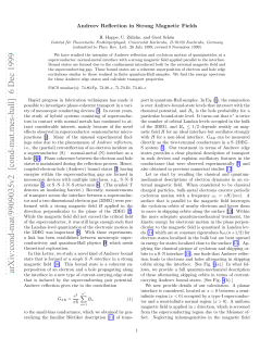 Andreev Reflection in Strong Magnetic Fields