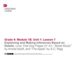 Grade 4: Module 1B: Unit 1