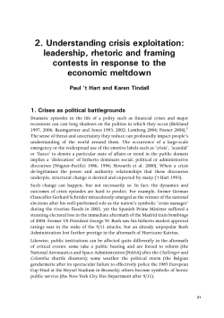 leadership, rhetoric and framing contests in response to the