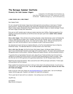 membership info - William Baker Festival Singers