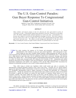 The US Gun-Control Paradox: Gun Buyer