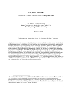 1 Coal, Smoke, and Death: Bituminous Coal and American Home