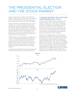 the presidential election and the stock market
