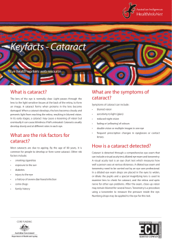 Cataract - Australian Indigenous HealthInfoNet
