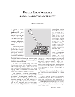 Family Farm Welfare - Wisconsin Policy Research Institute