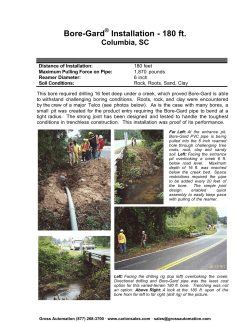 Bore-Gard Installation - 180 ft.