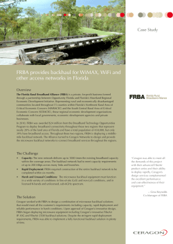 Ceragon FIbeAir IP-10G Case Study