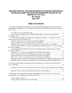 Mississippi and Ohio River accounts