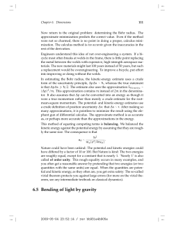 6.5 Bending of light by gravity