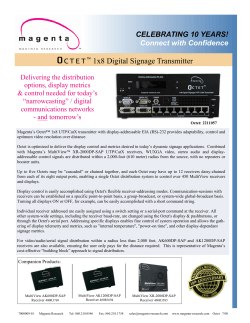 oCTET 1x8 Digital Signage Transmitter