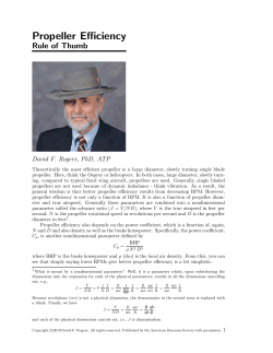 Propeller Efficiency