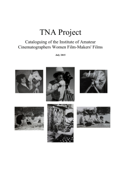 TNA Project - East Anglian Film Archive
