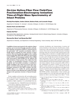 On-Line Hollow-Fiber Flow Field-Flow Fractionation