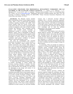 Canizo et al., 2010 Lunar and Planetary Science Conference
