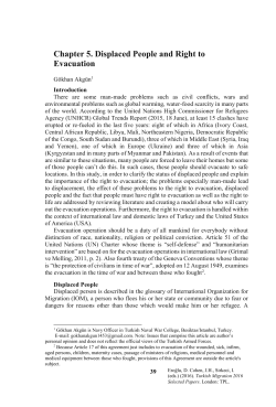 Chapter 5. Displaced People and Right to Evacuation