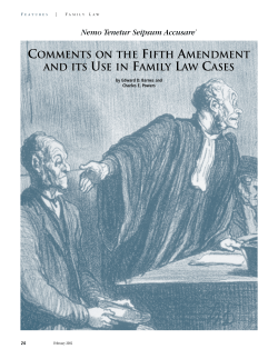 comments on the fifth amendment and its use in