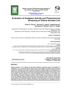 Evaluation of Analgesic Activity and Phytochemical Screening of