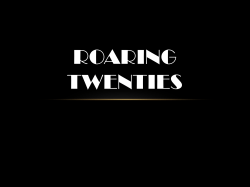 roaring twenties - Mercer Island School District