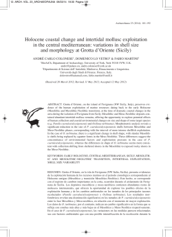 Holocene coastal change and intertidal mollusc exploitation in the