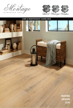 Montage European Oak Care and Maint Guidelines 7-08-13