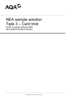 GCSE Computer Science Specimen NEA Task 3, solution 1