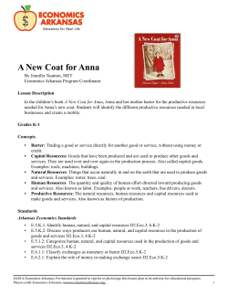 A New Coat for Anna - Economics Arkansas