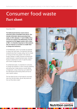 Consumer food waste - European Commission